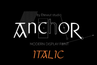 Anchor Italic: A Display Font for Enchanting Digital Designs