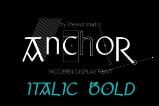 Anchor Italic Bold: A Magical Display Font for Crafters