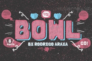 Discover Bowl: A Playful Display Font for Creative Designs