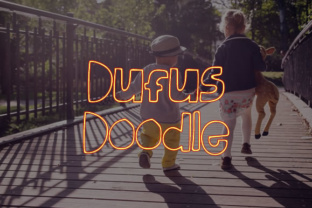 Discover the Charm of Dufus Doodle: A Cartoon-Style Font