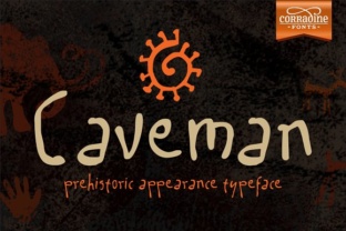 Discover the Rustic Charm of Caveman Family Font
