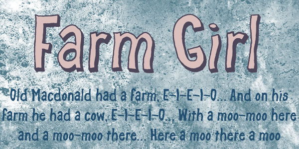 Farm Girl: A Charming Display Font for Editorial Design