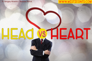 Head Versus Heart: A Bold All-Caps Font for Creative Projects