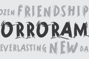 Horrorama: A Display Font for Bold Editorial Design