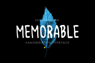 Memorable: A Modern Hand-Drawn Font for Creative Makers