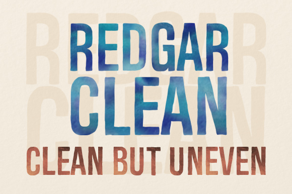 Redgar Clean: A Handdrawn Organic Font for Creative Campaigns