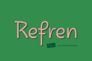 Refren: A Stylish Display Font for Modern Web Design