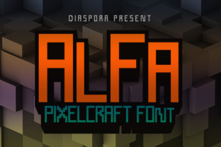Transform Your Brand with AlFa: A Unique Pixelcraft Font