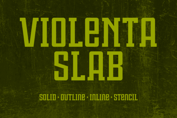 Violenta Slab Family: A Bold Display Font for Modern Marketers